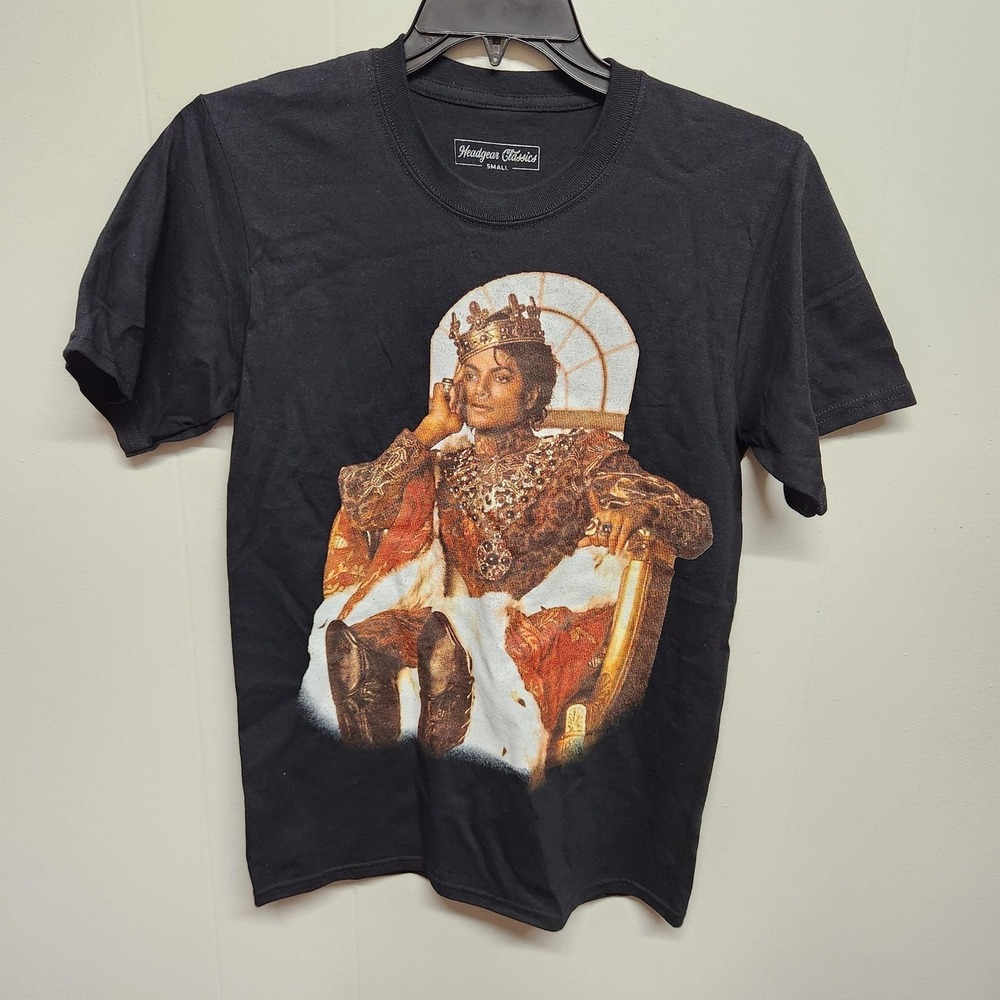 Headgear Classics Shirt Mens Small Black King Royalty Throne Graphic Tee